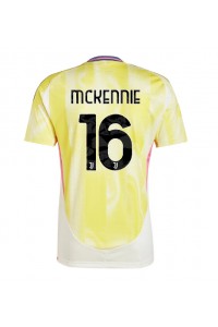 Fotbalové Dres Juventus Weston McKennie #16 Venkovní Oblečení 2024-25 Krátký Rukáv